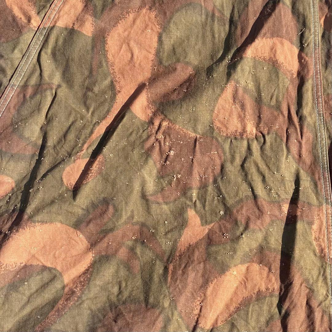 ハンガリー軍幕　ポンチョ　２枚　幕のみ①　ワンポールテント　迷彩　ハリケーンカモ