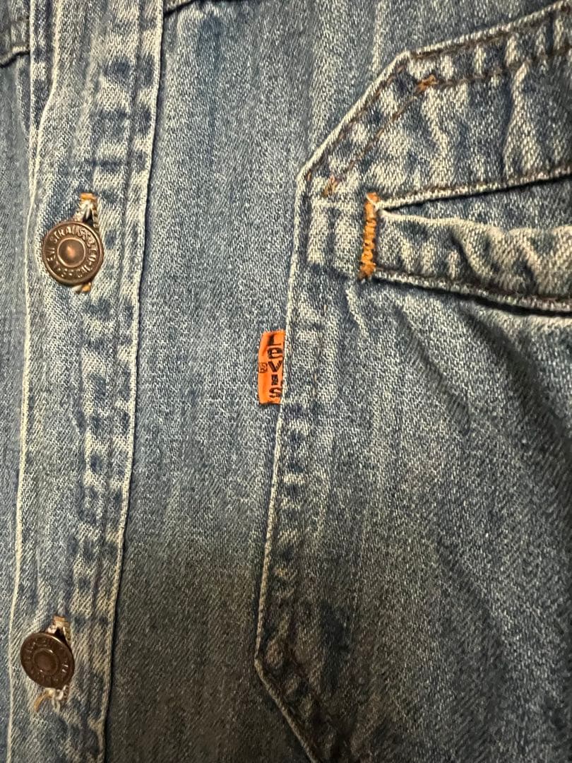 チ*ル様 リーバイス 70s デニムシャツジャケット サファリジャケット ブッシ