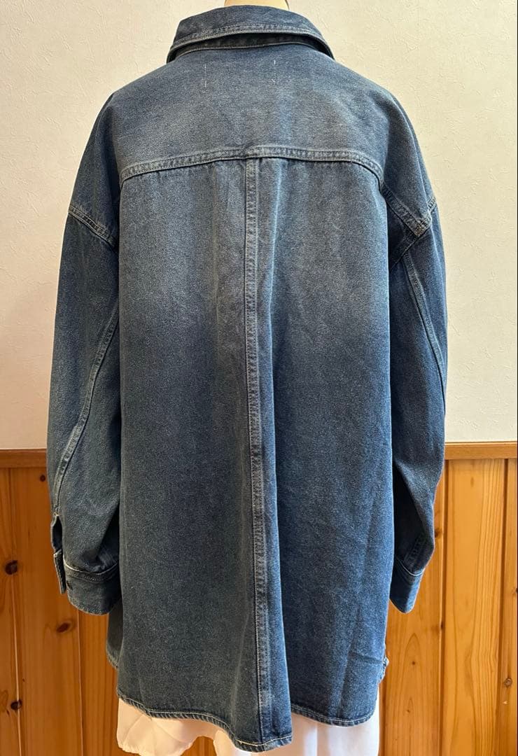 @7プロフ必読・*:.ღピュアルセシン・デニムチュニックシャツ