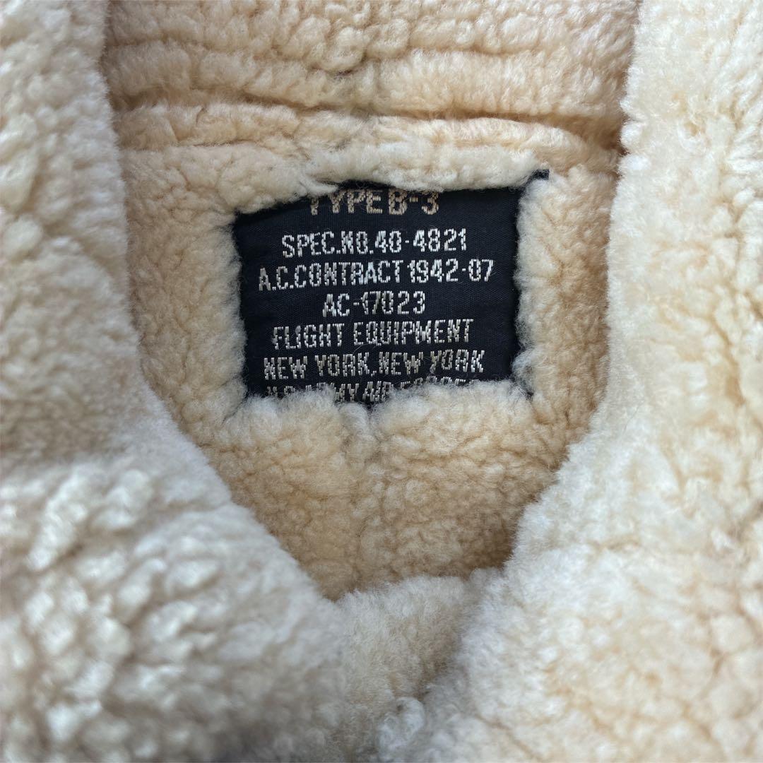 ぴ*ぱ様 【人気】B-3レザージャケット　ムートンジャケット本革