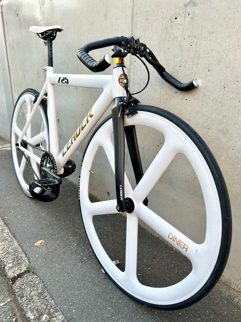 LEADER BIKE 725 TR CUSTOM M 白金 エアロピストバイク