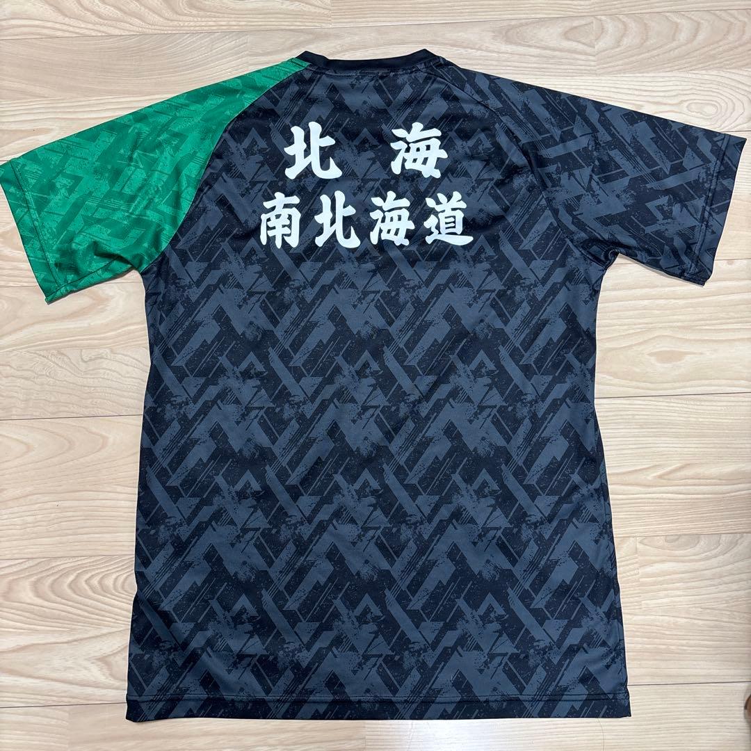 Mizuno バドミントンゲームシャツ XL 北海高校