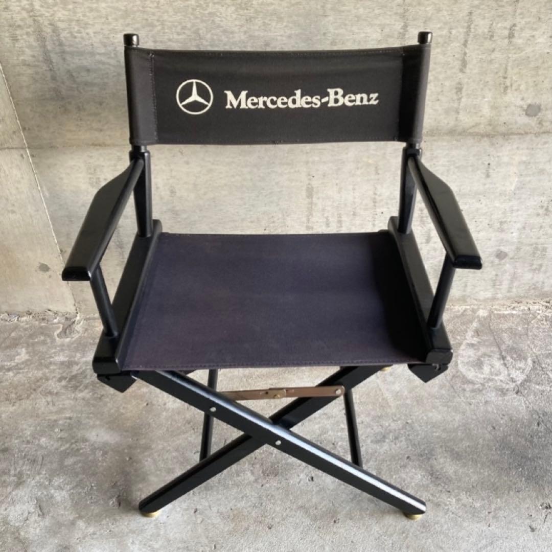 Mercedes Benz ディレクターチェア 椅子 折り畳み 車 レトロ