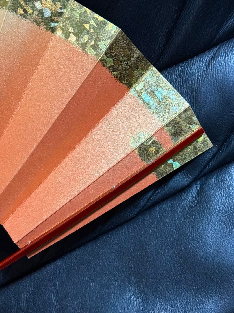 扇子　29cm 2本組　墨絵牡丹　パール　扇子　舞踊　大衆演劇　着物　和装　小物