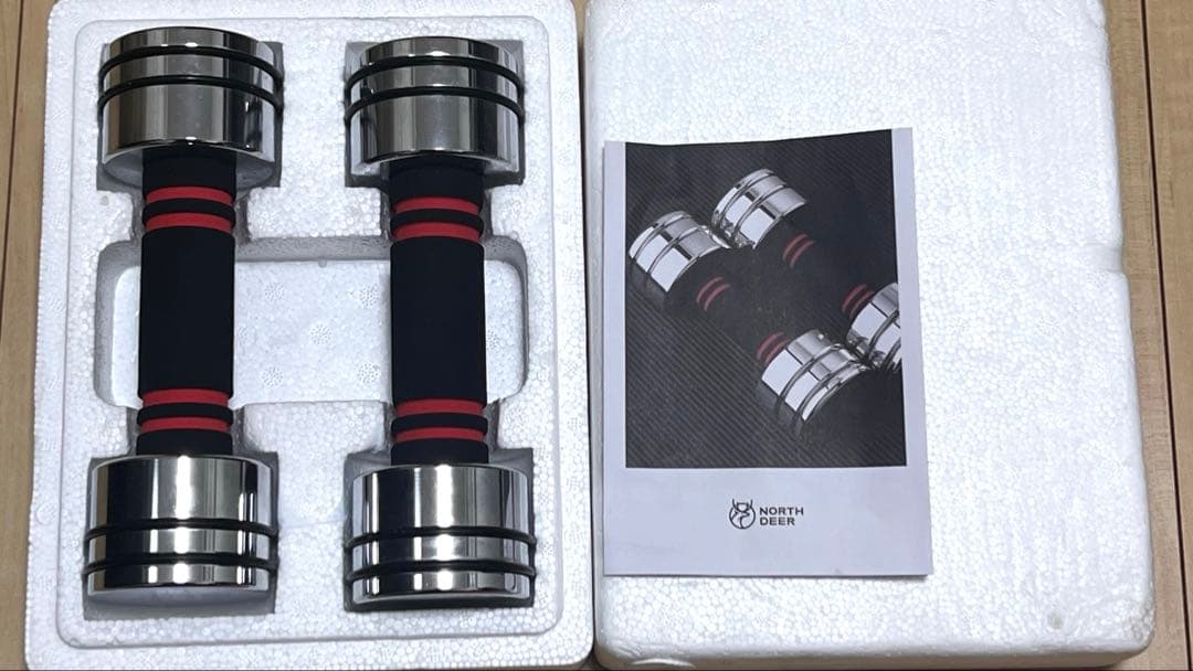 総額1万円超【美品】Northdeerダンベル/腹筋ローラー/2way縄跳び