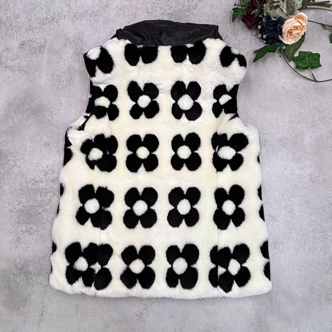 キャロウェイ CALLAWAY フード付きボアベスト ＆スカート 花柄 LL