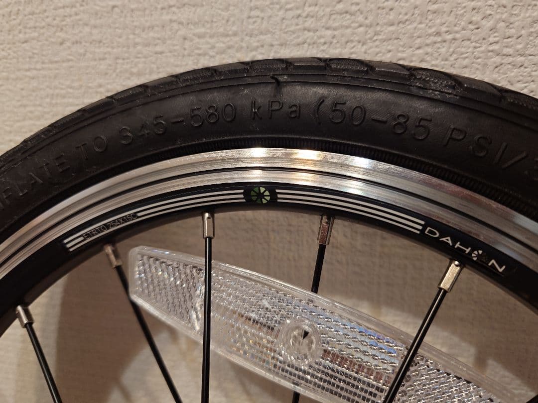 ダホン DAHON K3 純正ホイール 前後セット 14インチ 美品