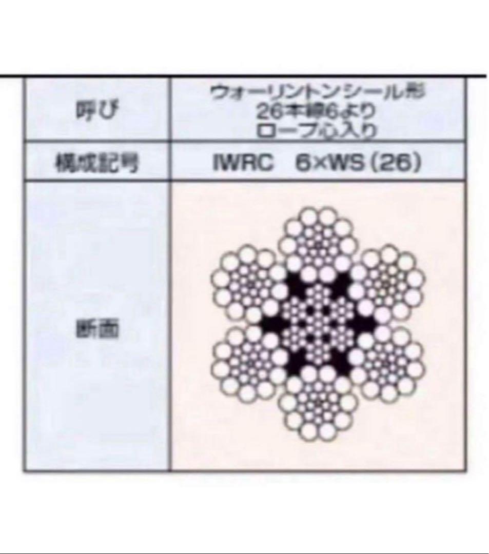 国産品　ユニック用ワイヤーロープ　73.5M 新品未使用