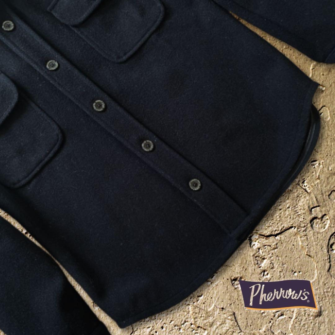 『人気◎』Pherrow's （フェローズ)ウールメルトンCPOシャツジャケット