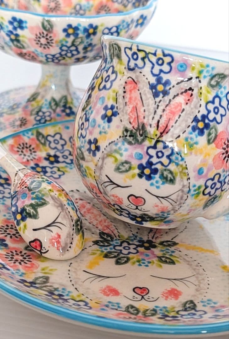 ポーリッシュポタリー VENA うさぎセット♡.*・゜