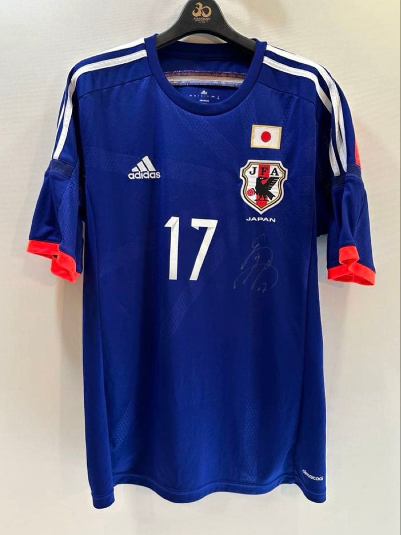 づめスケ　日本代表ユニフォーム17 長谷部誠サイン入り XO