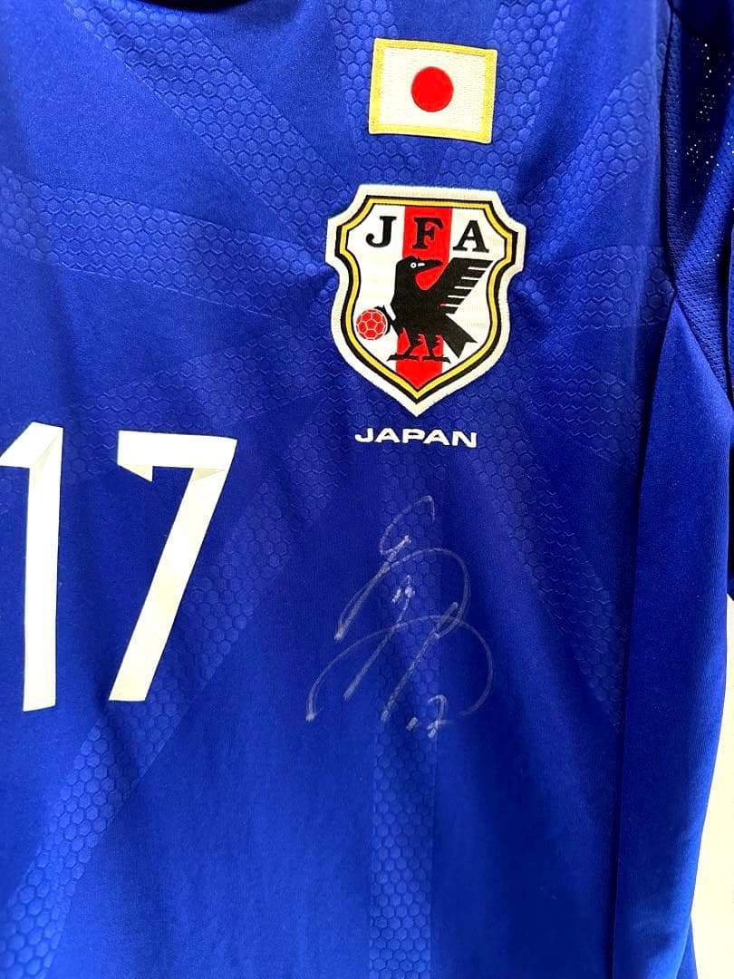 づめスケ　日本代表ユニフォーム17 長谷部誠サイン入り XO