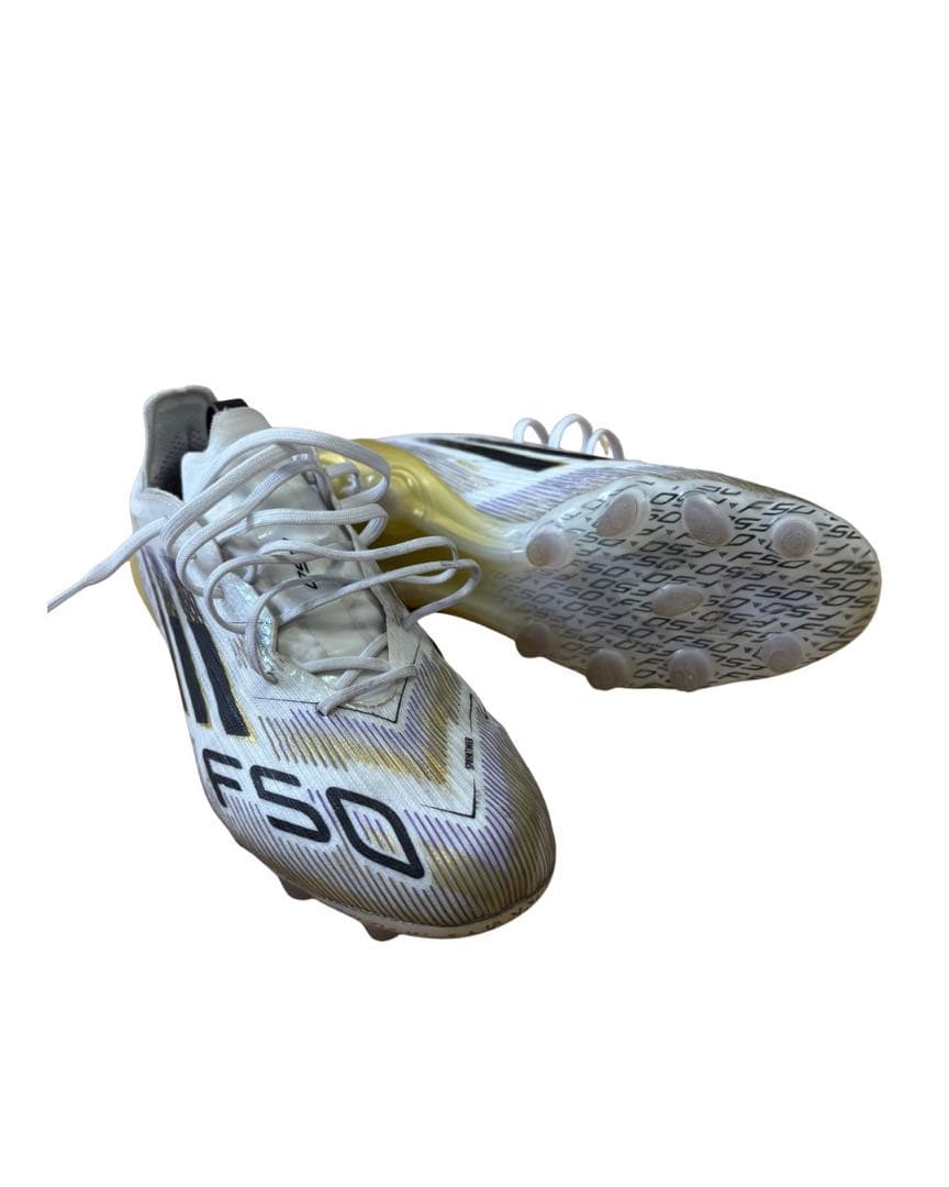 adidas F50 FG 26.0cm ホワイト/ゴールド
