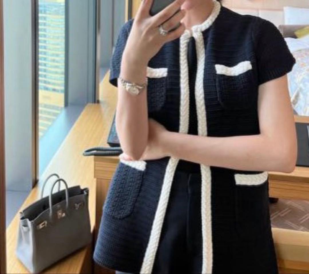 【美品】DESPRES tomorrowland デプレコットン ニットジレ