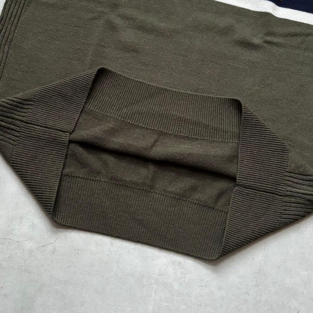 【美品】  GOLF Ｖネックニットセーター ワッペン