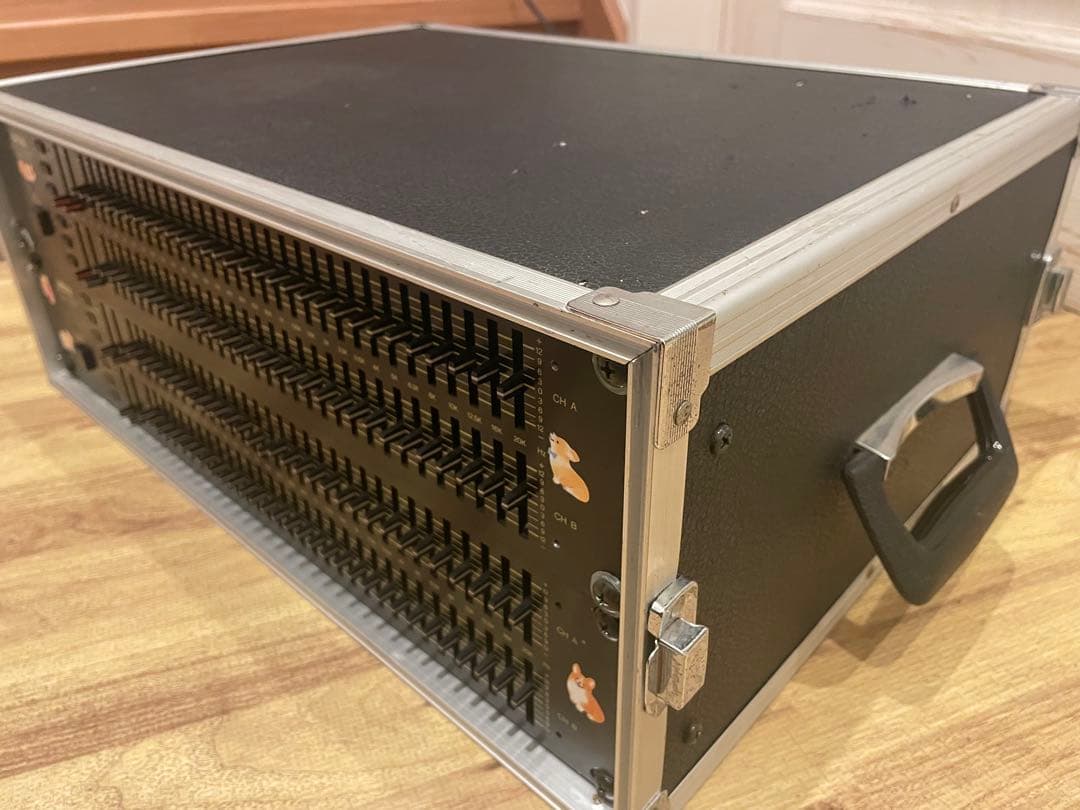 YAMAHA Q2031 & Q2031A EQ 2台set 4Uラックケース付