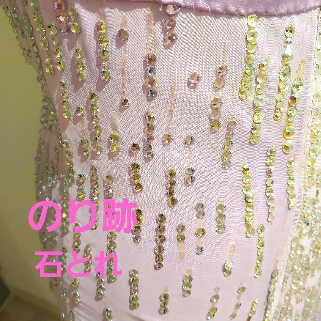 社交ダンス　スタンダードドレス　 スワロフスキー使用　シルエット綺麗