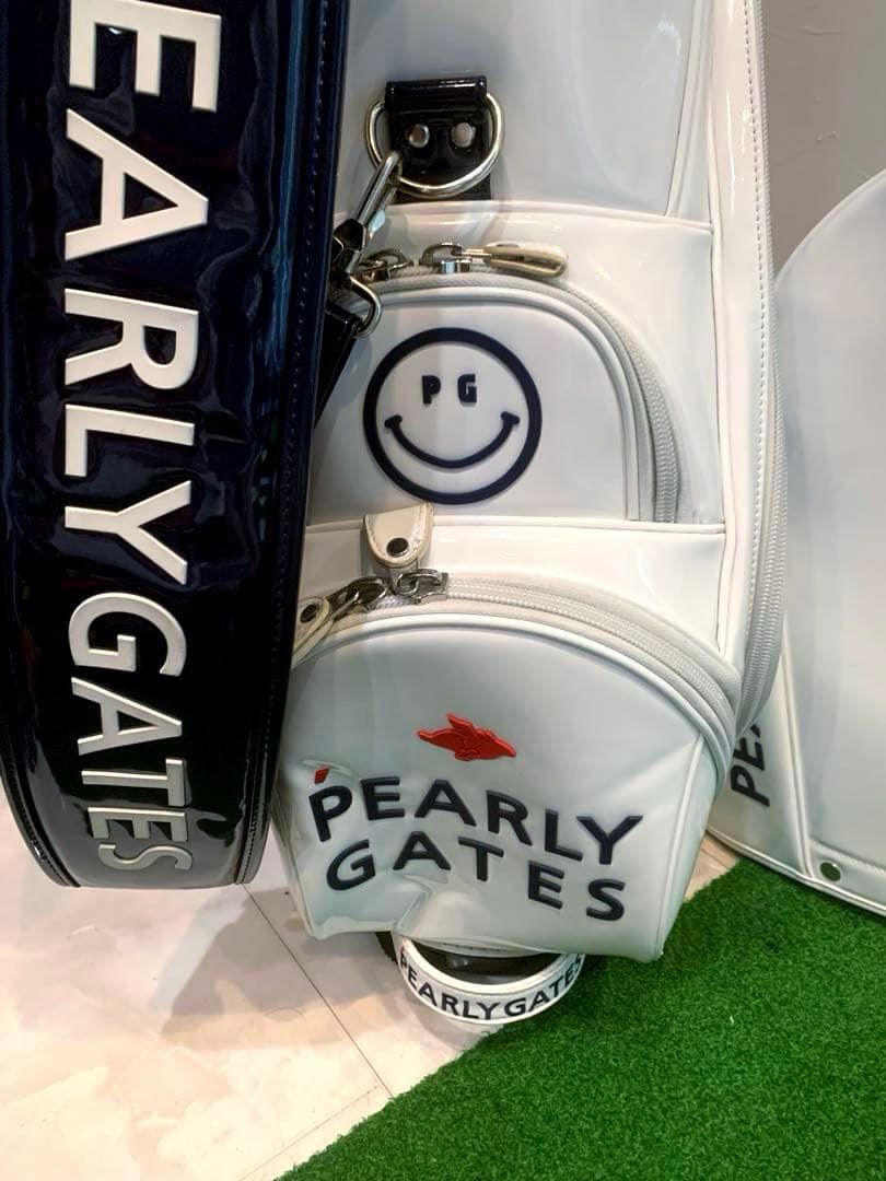 正規品　良品　パーリーゲイツ　エナメル　キャディバッグ　メンズ　レディース