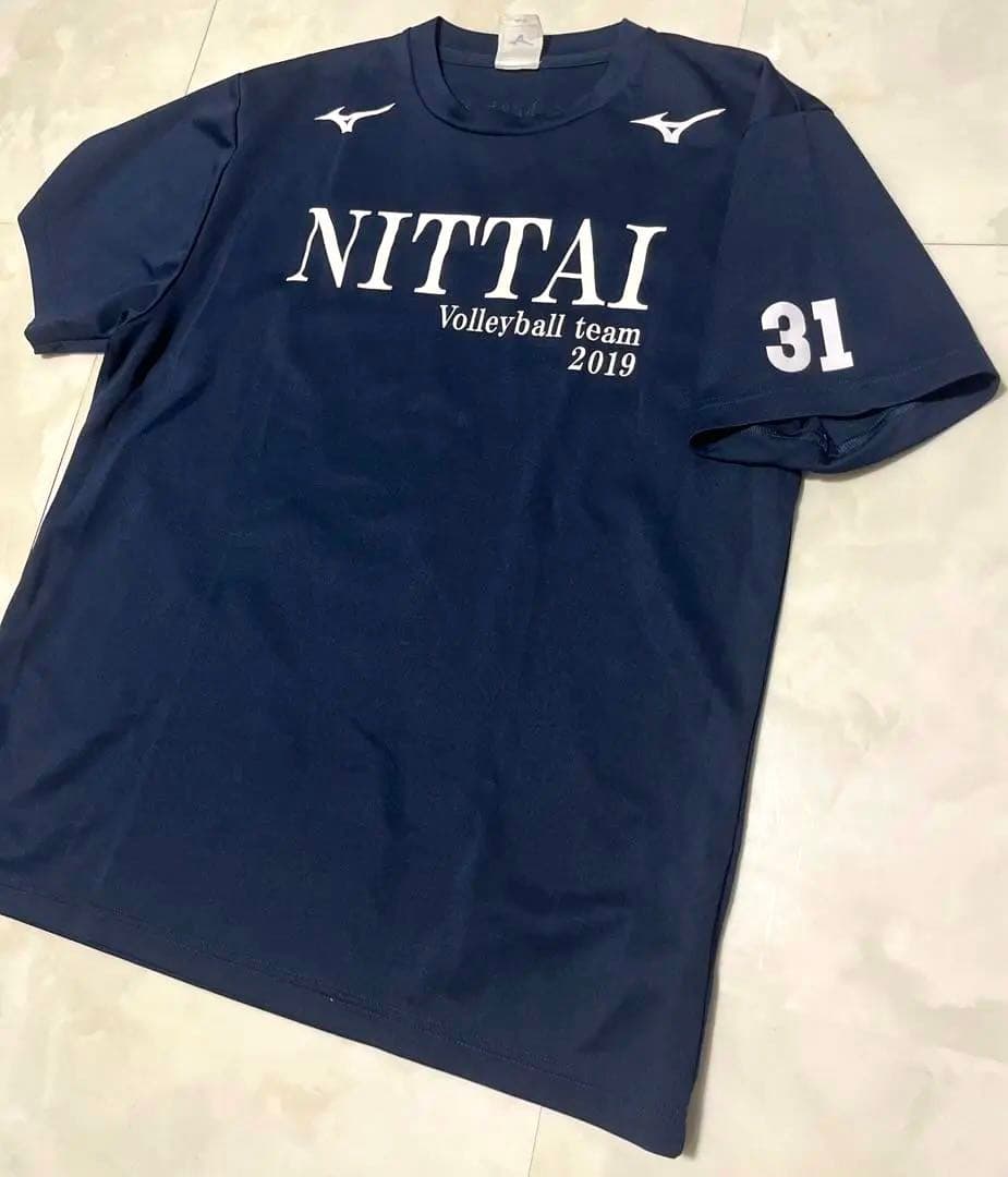 【美品】日体大 バレー 2019年 公式Tシャツ 日本体育大学 ユニフォーム