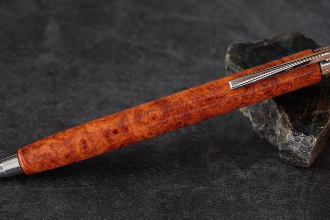 PG5木軸カスタム0245　高村杢工房 製図用シャープペンシル　本花梨瘤