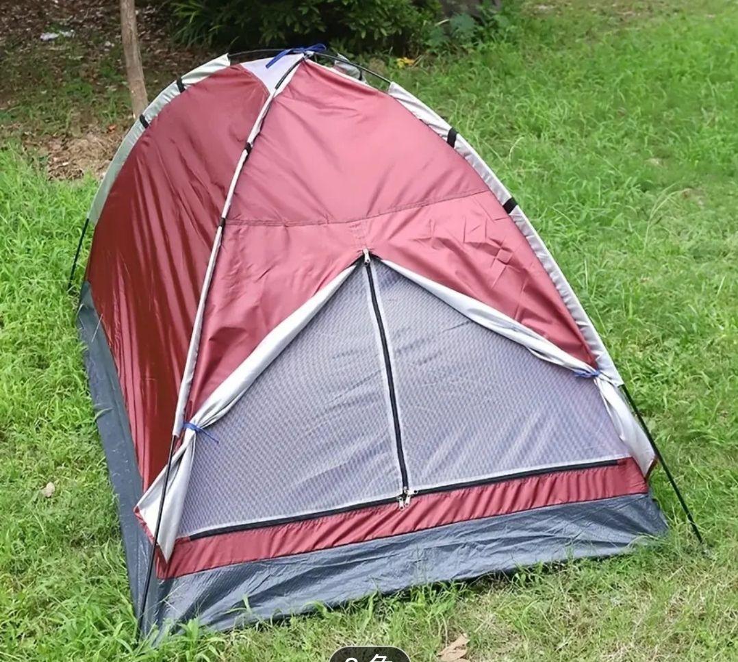 ドーム型キャンプテント 赤