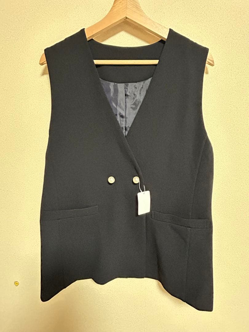 ヴァン Vin Vin NAVY パールボタンジレ