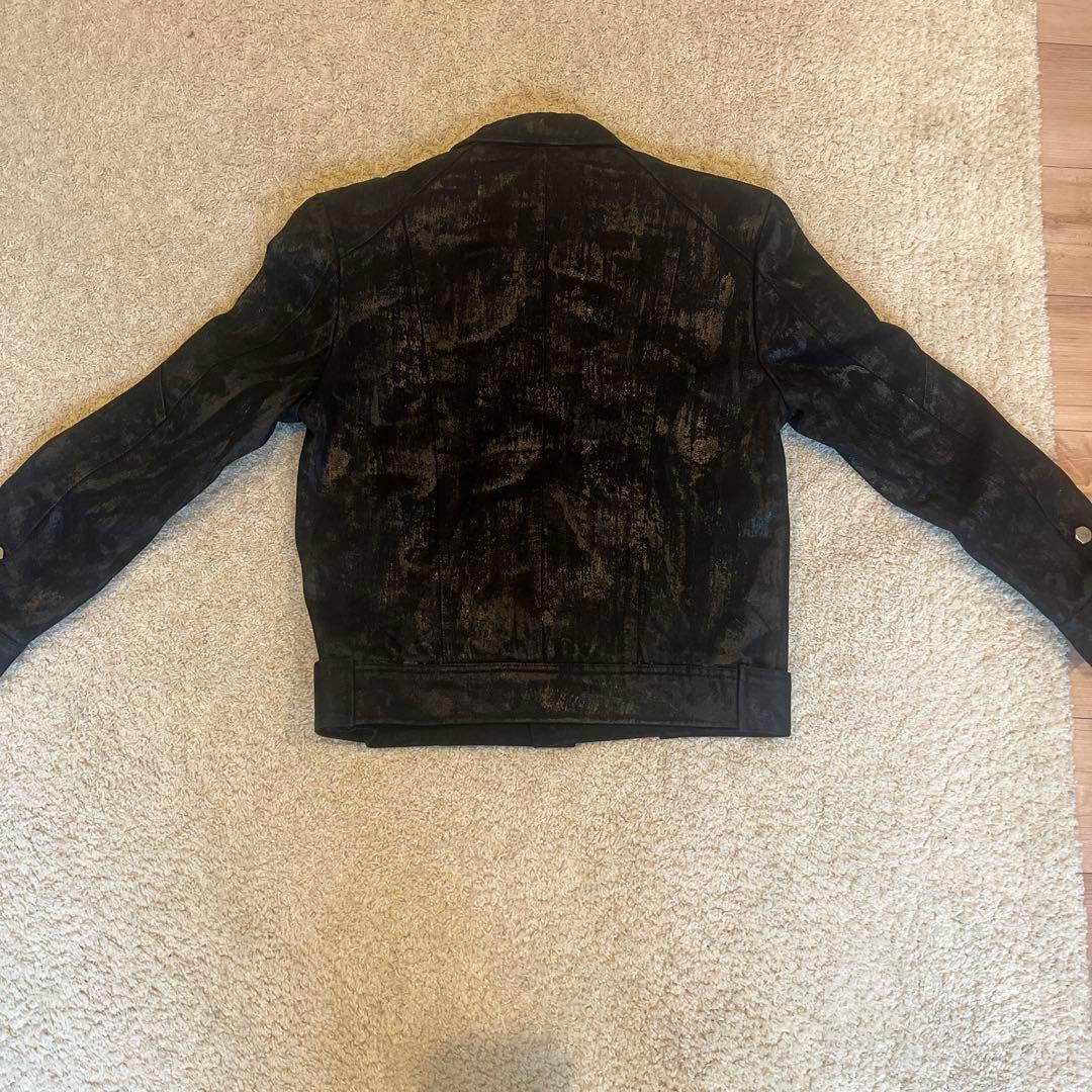 XU RICH デニムコーティングジャケット ワックス加工ジャケット