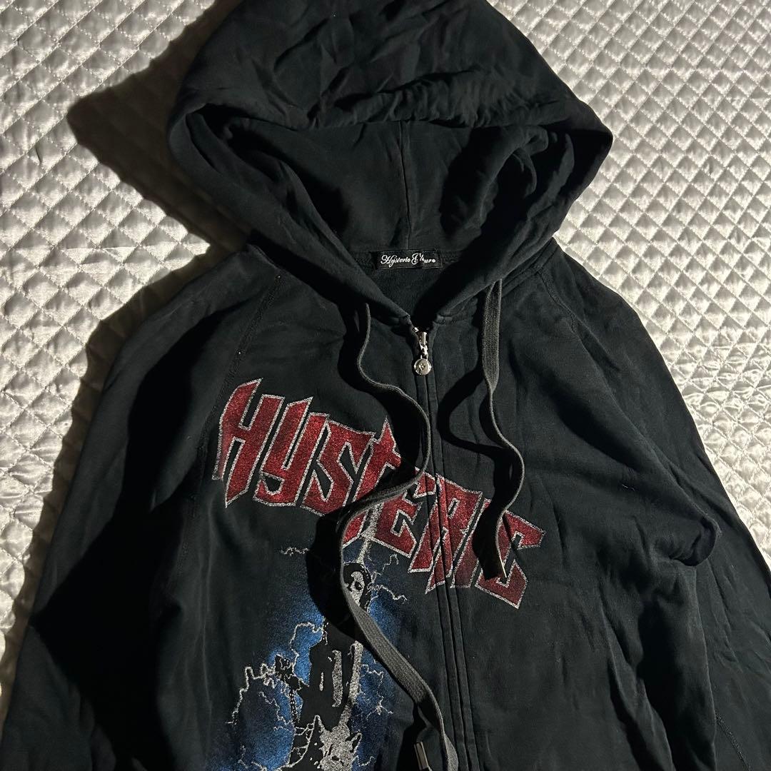 00s ヒステリックグラマー ジップアップパーカー Y2K フード
