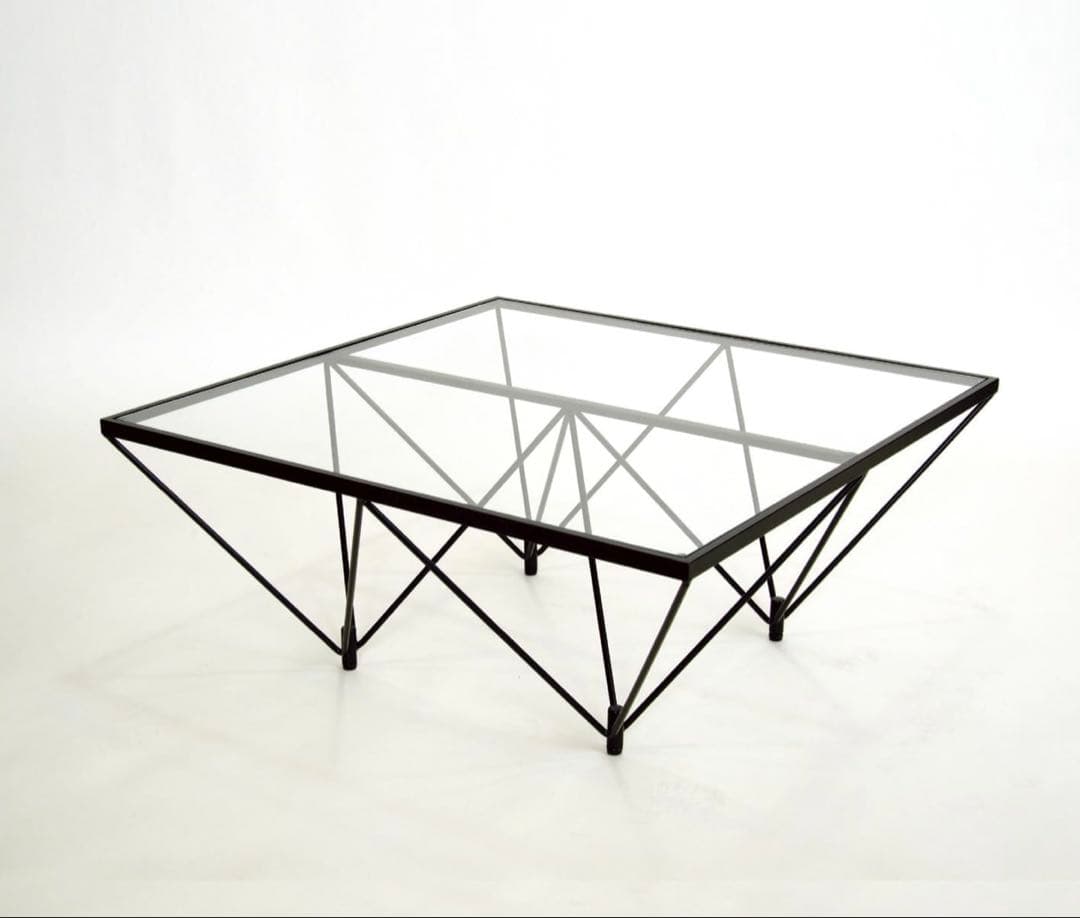 美品 地域限定お届け1000円 強化ガラス センターテーブル ルネセイコウ