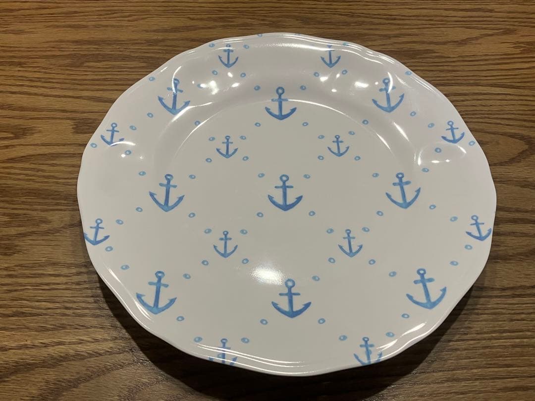 キャンプに！　アウトドアに！プレート　ボール　セット　各4枚　イカリ柄