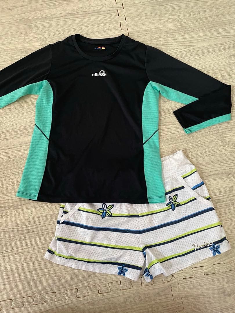 テニス　ウェア　コーデ　上下セット　エレッセ　パラディーゾ　Mサイズ