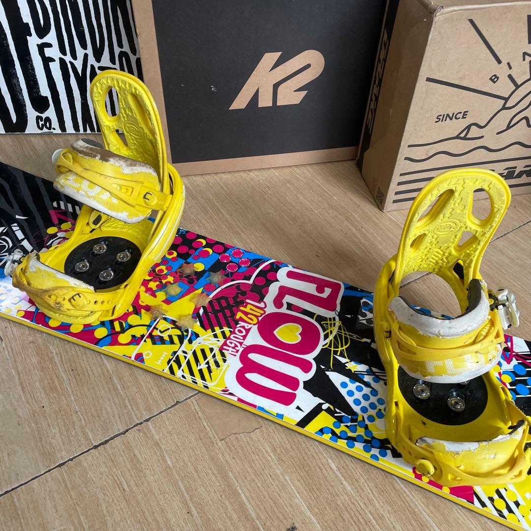 FLOW×FLUX　フロー　フラックス　バインディング付スノーボードセット