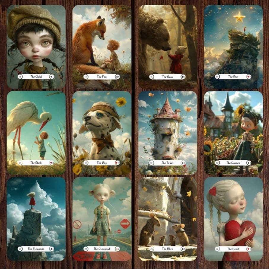 新品 ファンタジーワールド ルノルマンカード 全36枚 追加料金でケースあり