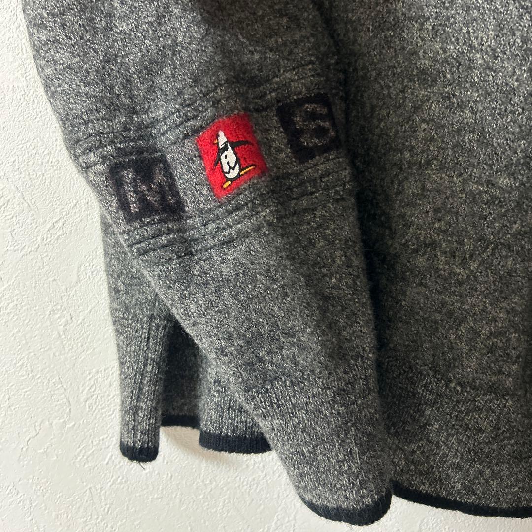 一度着用 マンシングウェア デサント ウール ニット ゴルフウェア