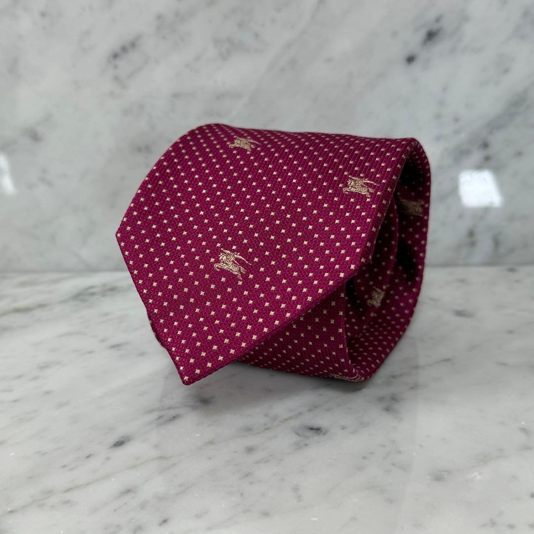 新品 未使用 BURBERRY バーバリー ネクタイピン ドット ホース ロゴ