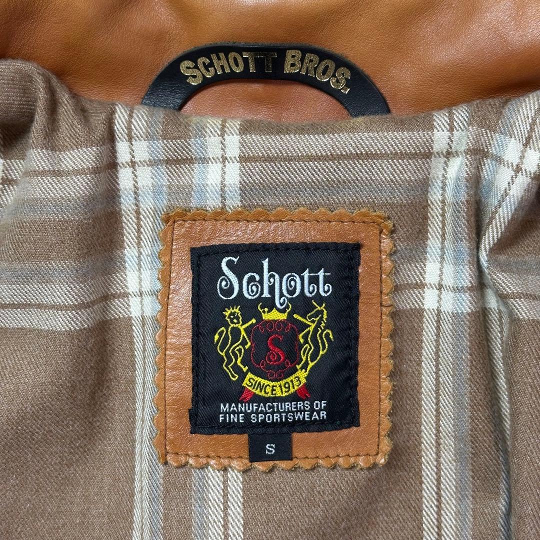レア　ショット　SCHOTT 革ジャン　シングル　ライダース　牛革　春ジャケット
