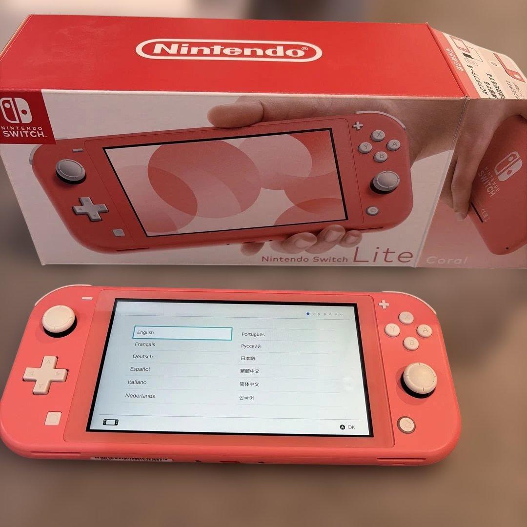 Nintendo Switch Lite コーラル 本体 箱 (充電器無し)