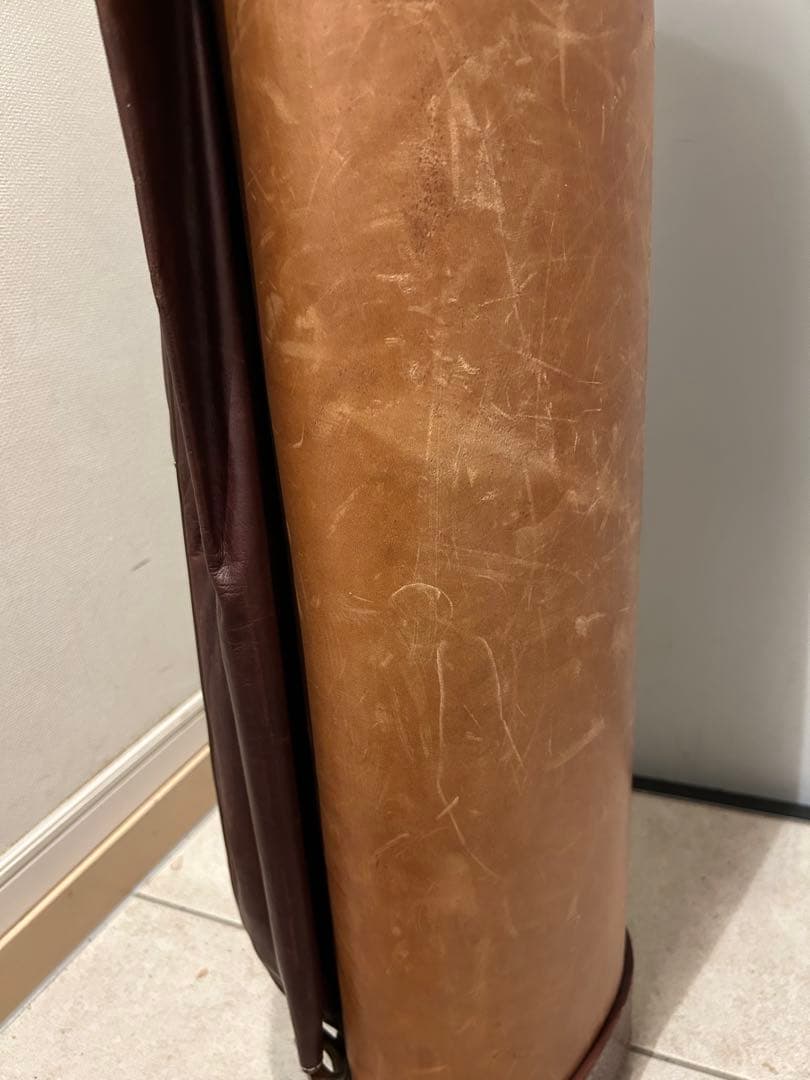 レザー ゴルフバッグ　ブラウン