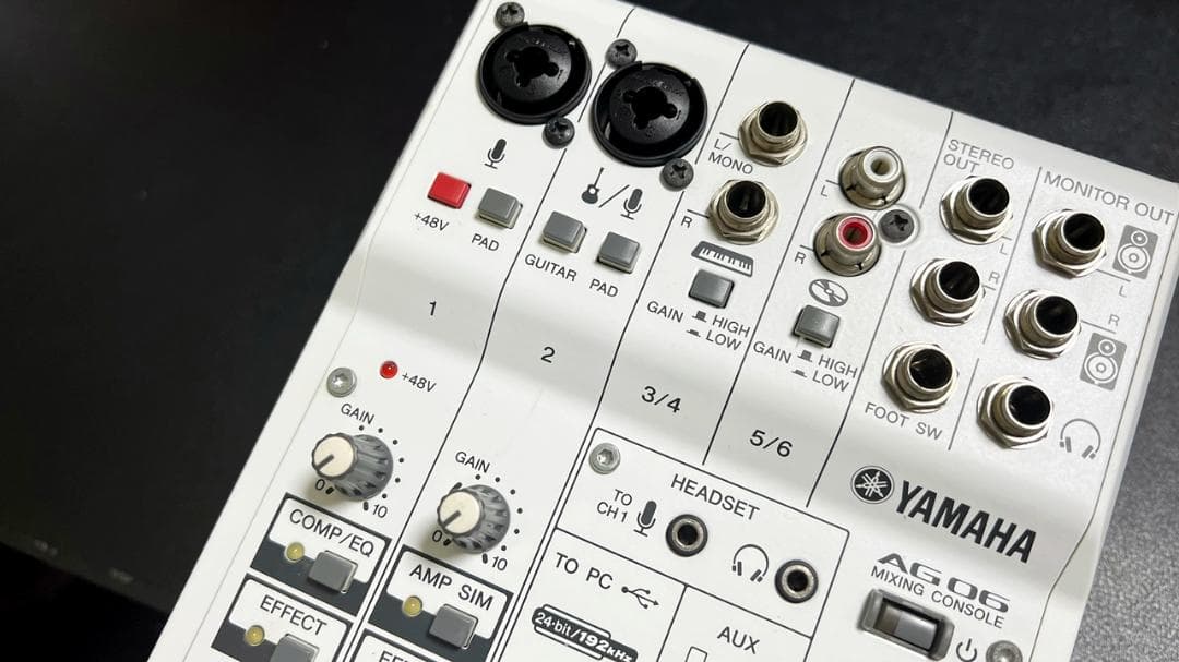 YAMAHA AG06 【正規箱・USBケーブル付き】オーディオインターフェース