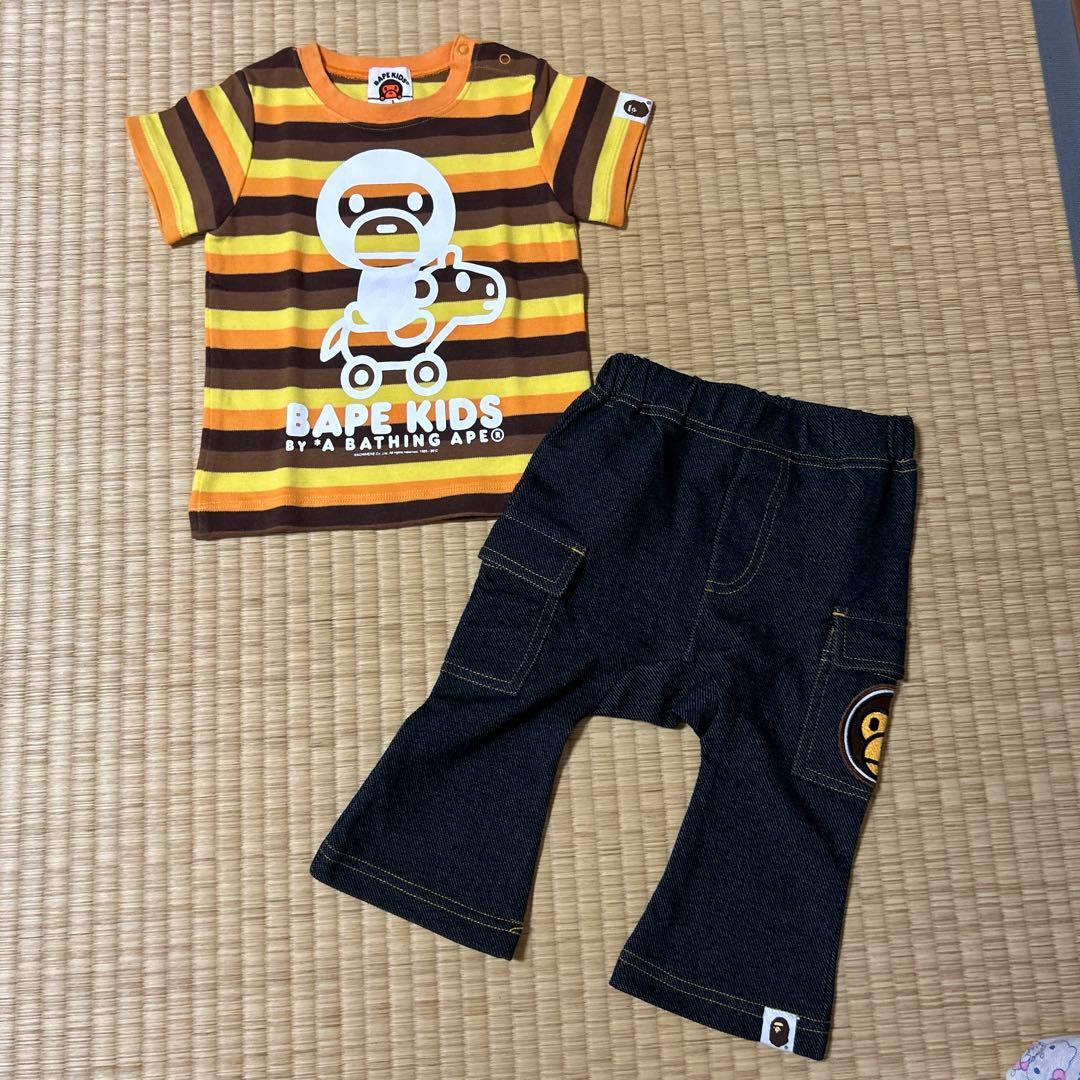 新品⭐️BAPEKIDSTシャツとパンツ2点セット80cm正規品