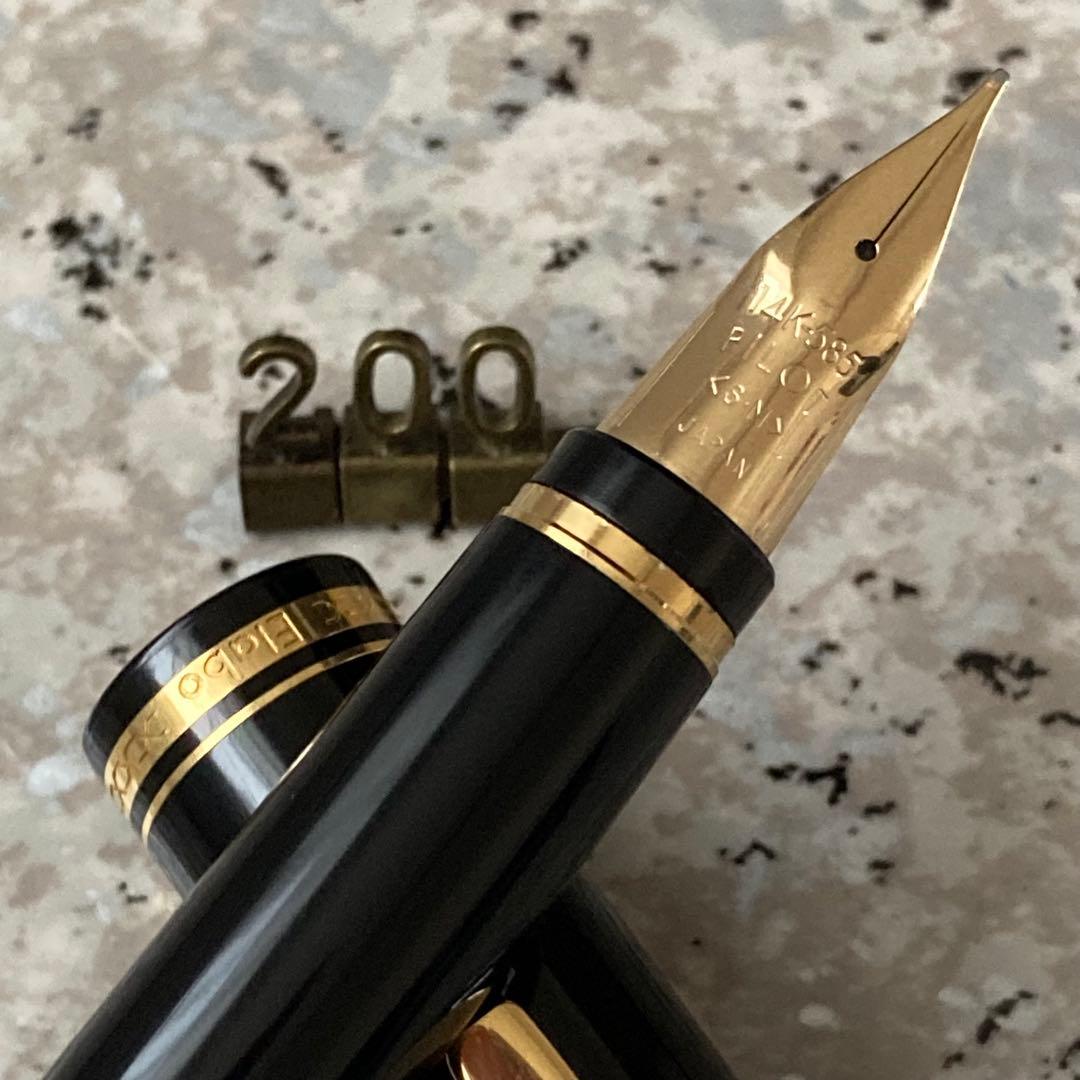 #200 オーバーホール済み 万年筆 パイロット PILOT エラボー 14k