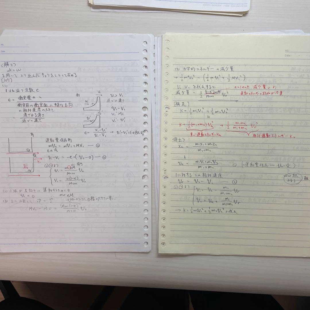 物理X 2025テキスト板書ノート（前期part1高井 2島田　後期1後藤）