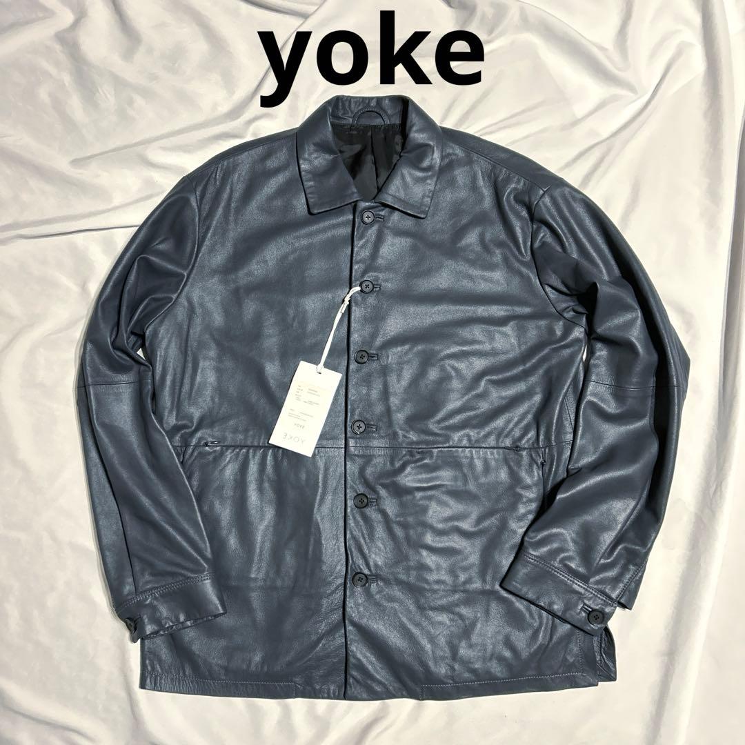 【未使用】YOKE 25SS LEATHER SHIRT jacket即完モデル
