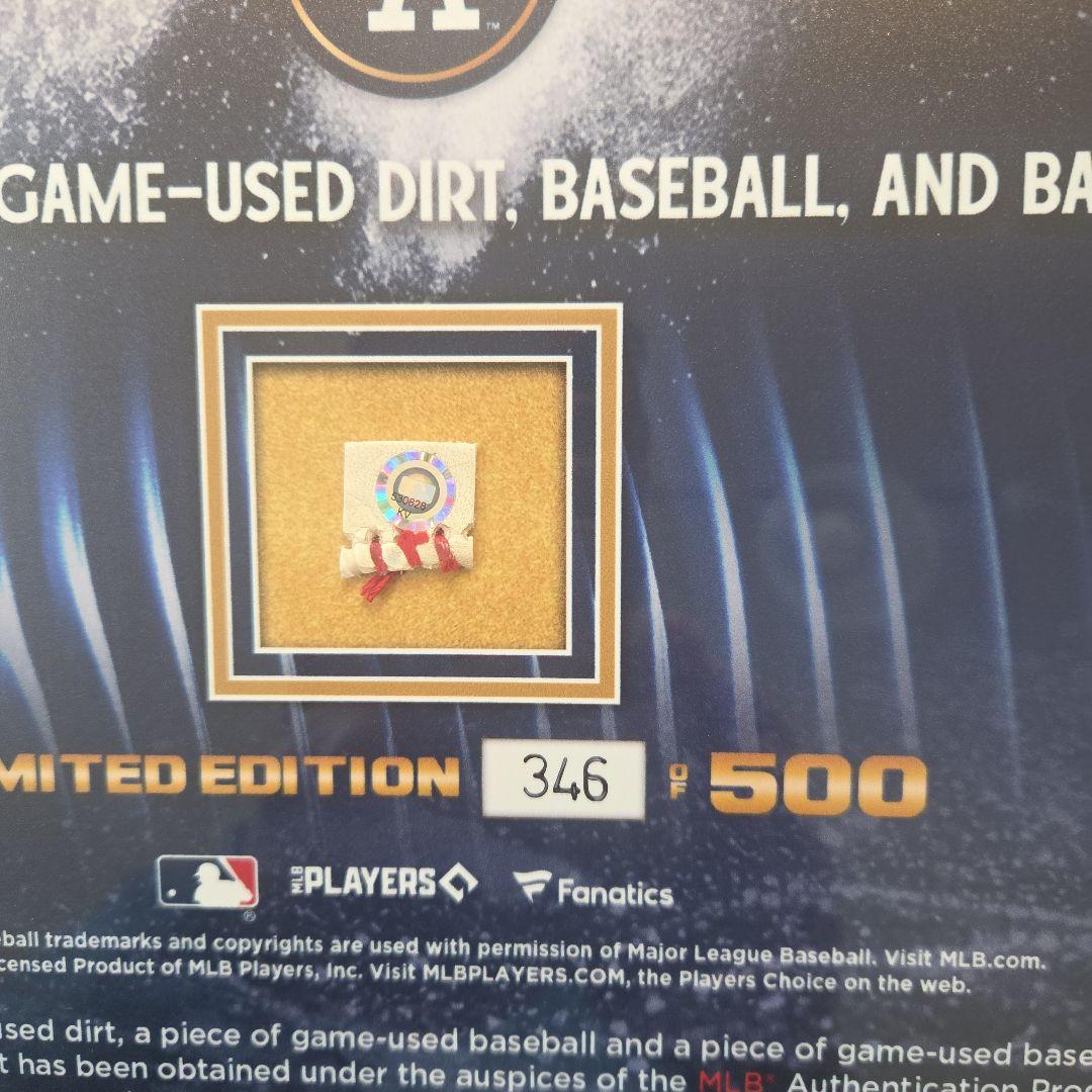 ドジャース　 2025年ワールドシリーズ優勝 野球ボール、ベース、土の破片入り