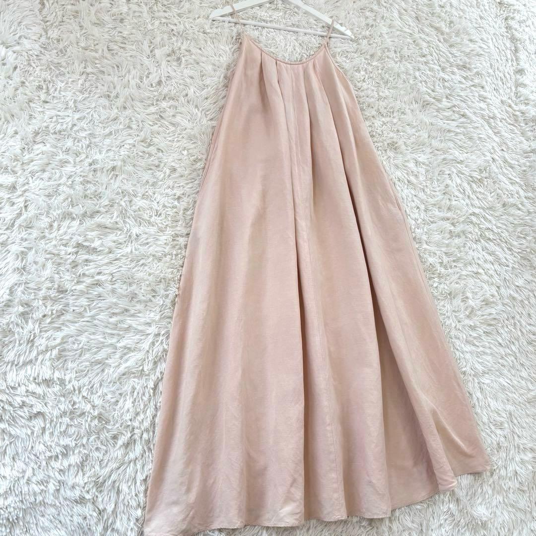 アリシアスタン　ALEXIA STAM リネンサマーマキシワンピース　ピンク