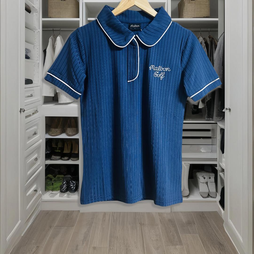 マルボンゴルフ Malbon Golf レディース ハーフジップ ポロシャツ