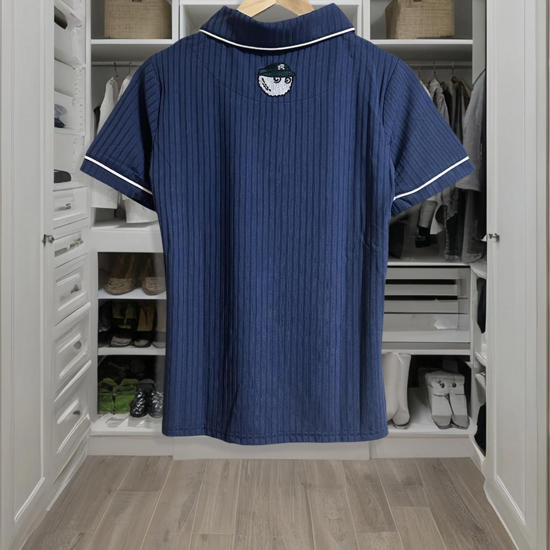 マルボンゴルフ Malbon Golf レディース ハーフジップ ポロシャツ