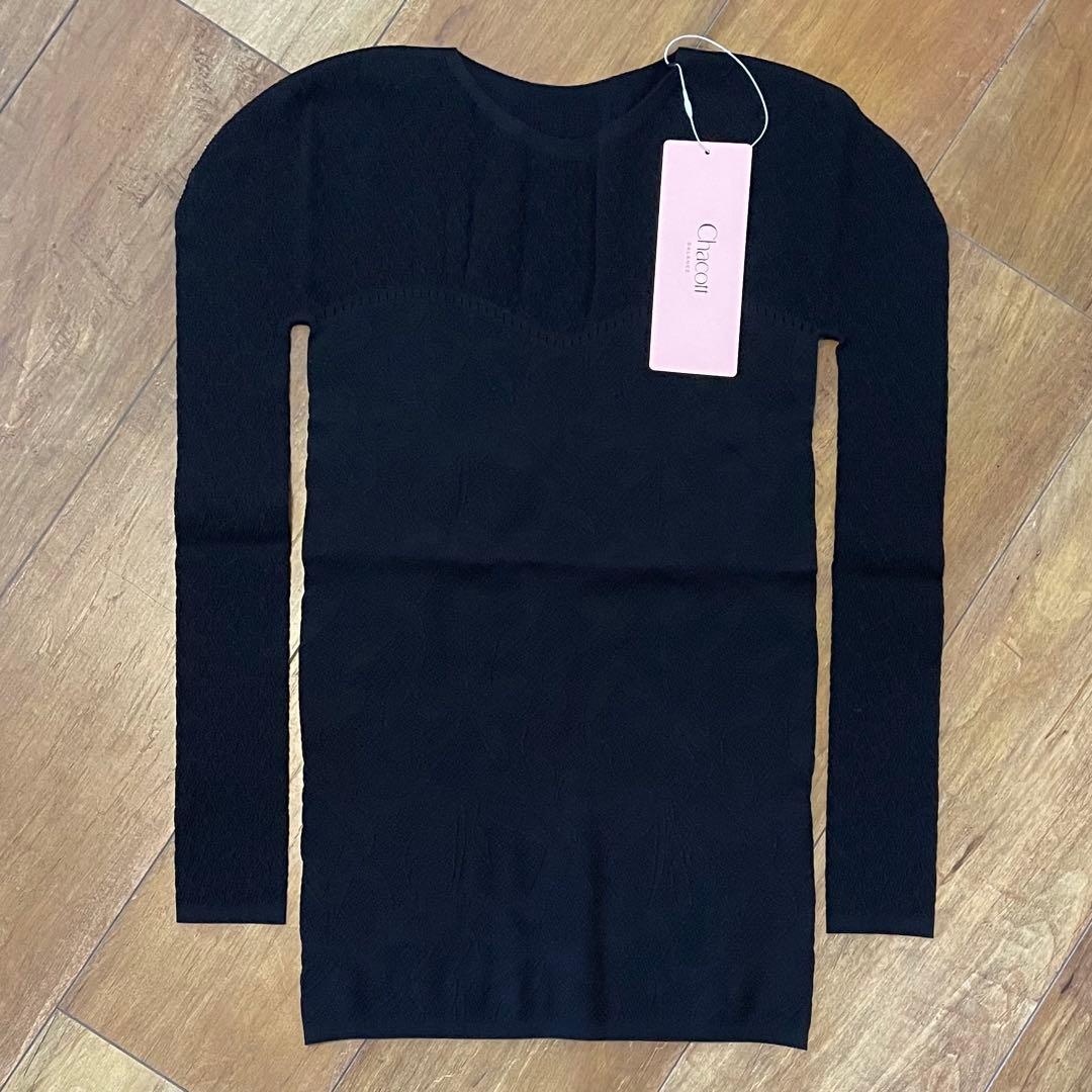 【新品】チャコット　ノーソーイングニット　黒