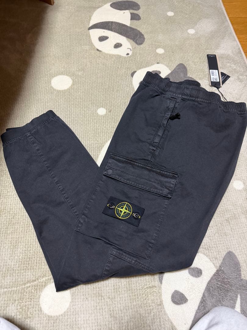 新品 STONE  カーゴパンツ ブラック XL 正規品　36