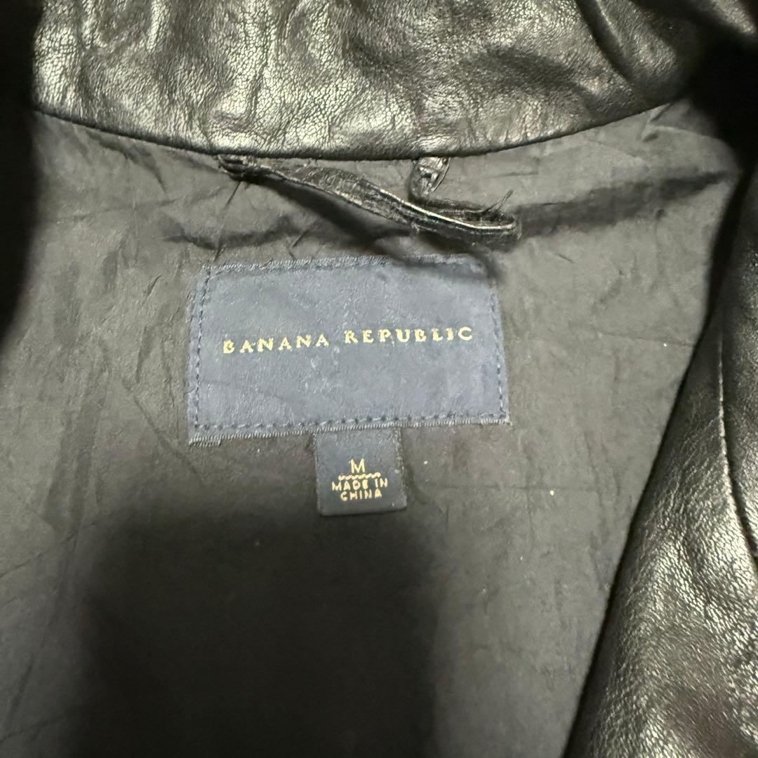 BANANA REPUBLIC 00's Y2K ラムレザー ライダース